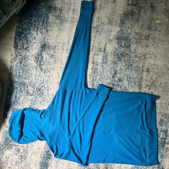 NWT Vintage Victoria's Secret PINK Blue Terrycloth Zip-Up Hoodie - Picture 9 of 9